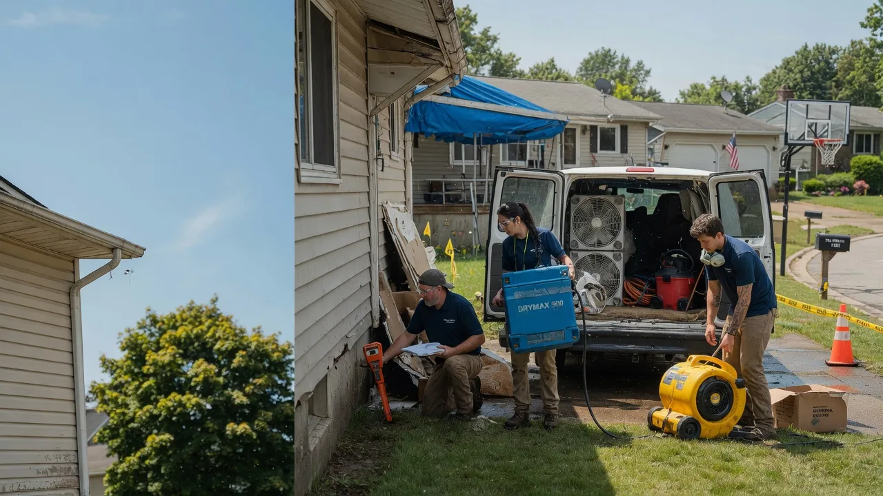 Ceiling Leak Cleanup in Edinburg, PA near me